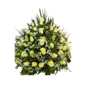 ARREGLO CONDOLENCIAS 40 ROSAS
