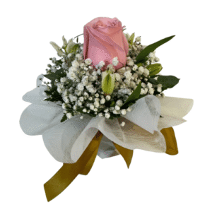 Centro de mesa con una Rosa