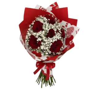 Ramo Redondo 6 Rosas y Follaje