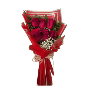 Ramo 6 Rosas Rojas de Florería Frida Flores en Rancagua