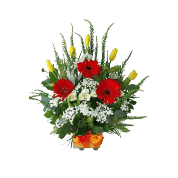 Arreglo Tulipanes Y Gerberas — Florería Frida Flores Rancagua