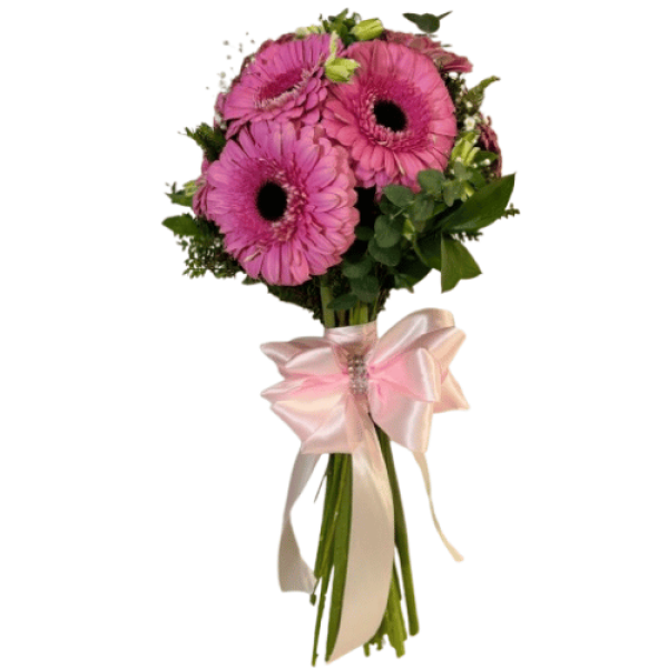 Ramo Redondo De Gerberas Rosadas — Florería Frida Flores Rancagua