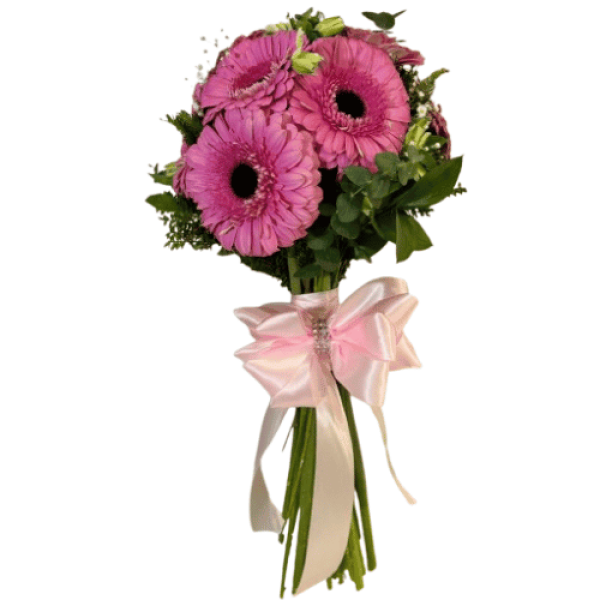 Ramo Redondo De Gerberas Rosadas — Florería Frida Flores Rancagua