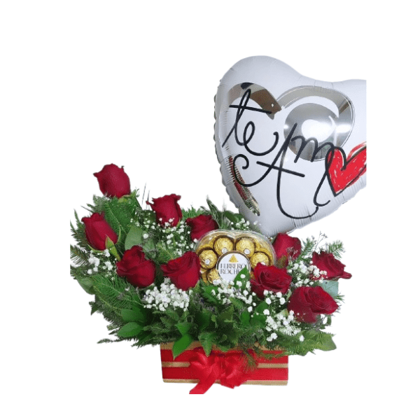 Arreglo Rosas Y Chocolate — Florería Frida Flores Rancagua