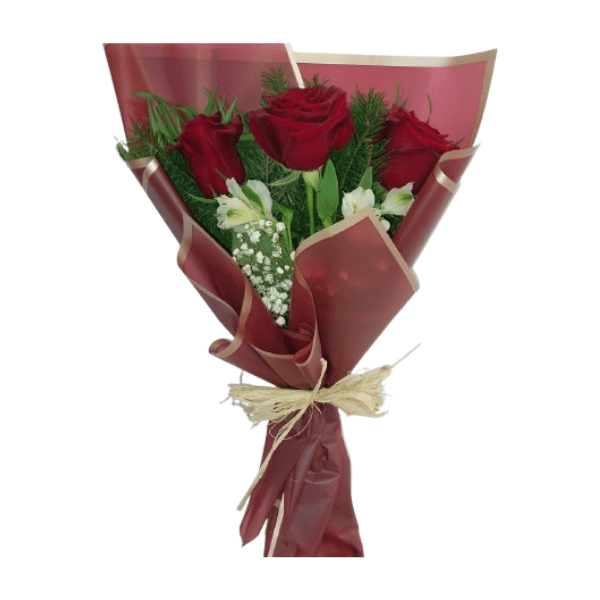 Ramo 3 Rosas — Florería Frida Flores Rancagua