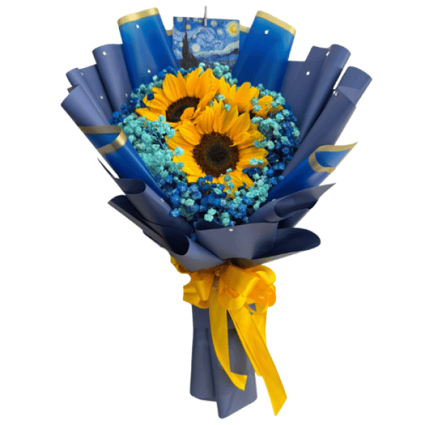 Ramo Temático De 3 Girasoles — Florería Frida Flores Rancagua