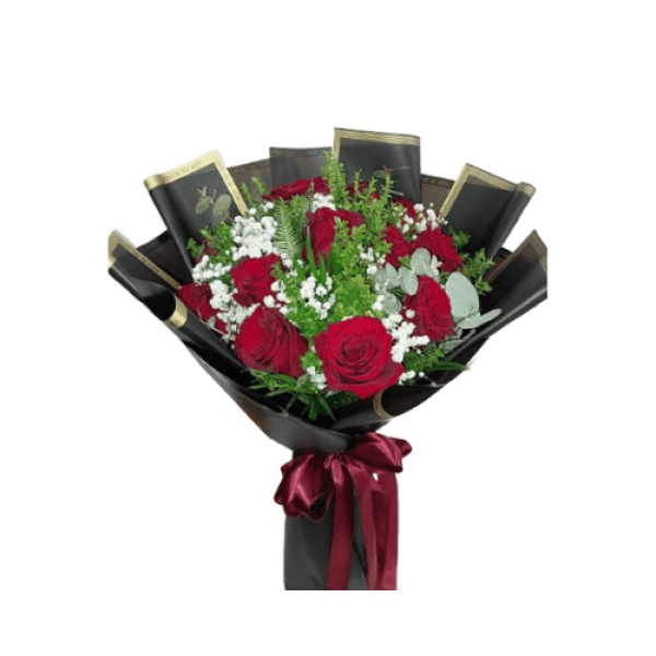 Ramo Redondo 12 Rosas — Florería Frida Flores Rancagua