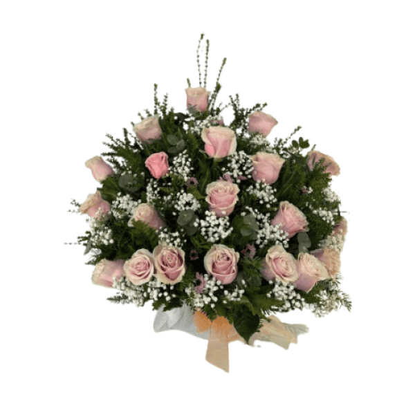 Arreglo 20 Rosas Rosadas — Florería Frida Flores Rancagua